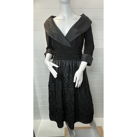 Beautiful Vintage Black JESSICA HOWARD -Audrey Hepburn Dress/8 Retro 50s’ Style - Picture 1 of 11